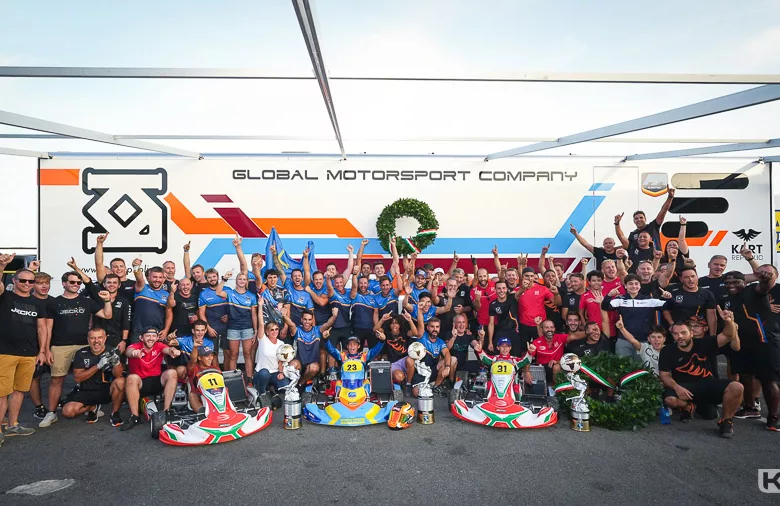 Le châssis KR Champion du Monde avec Kutskov et DPK Racing