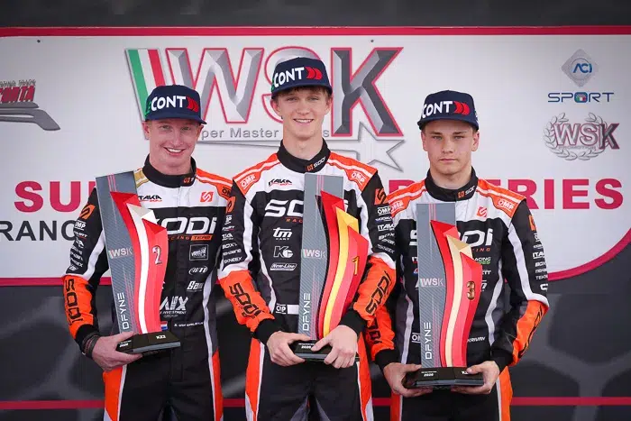 Sodikart Champion KZ2 et triplé au Championnat WSK Super Master Series 2026